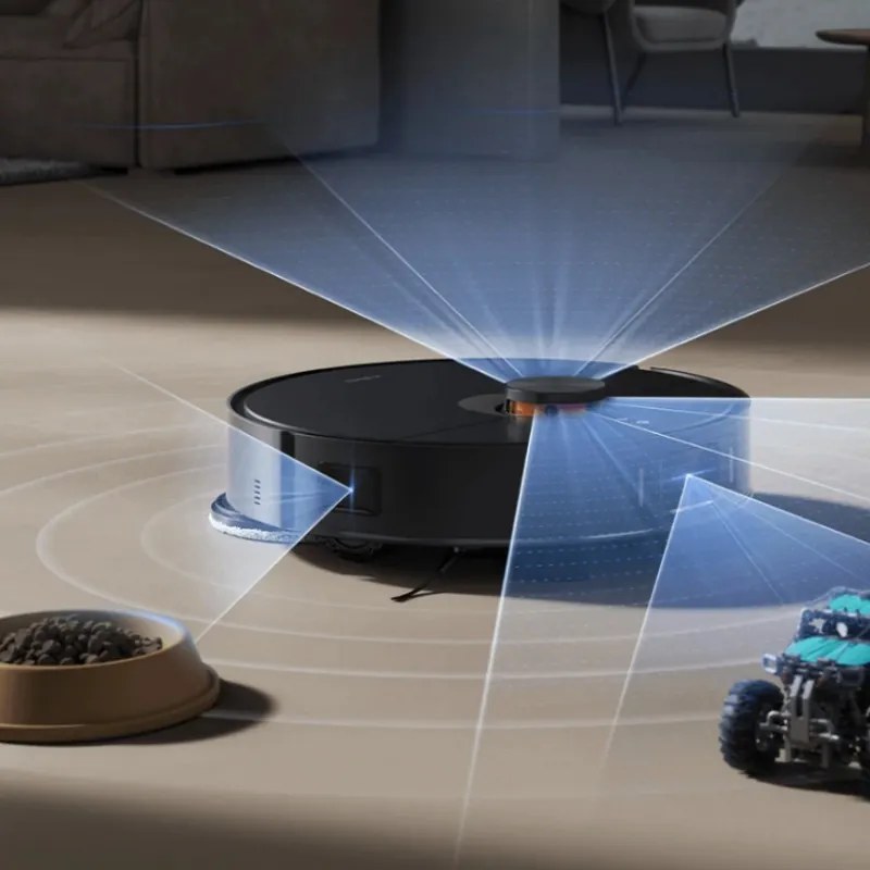Aspirator robotizat Xiaomi X20 Max, 8000 Pa, 0,5/4 l, 120 min, Funcție mop cu apă caldă, Control vocal, Stație de autovidare, Navigație LDS, Iluminare, Negru