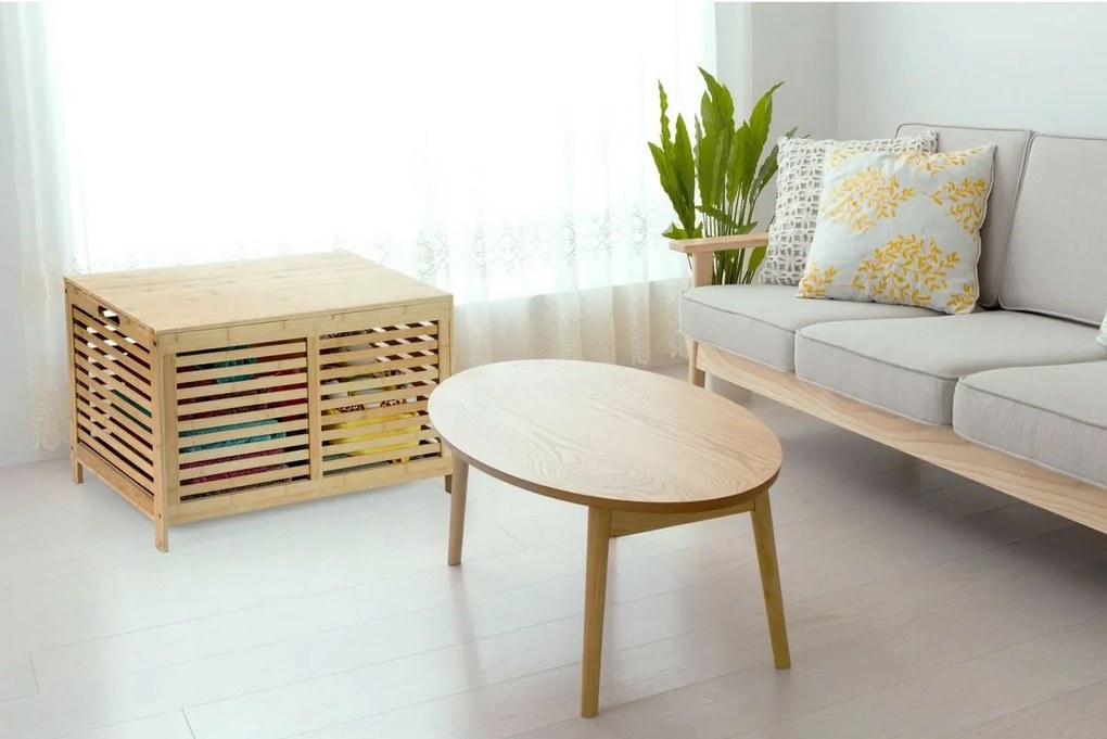 Cutie de depozitare G21 76 x 40 x 45 cm, bambus