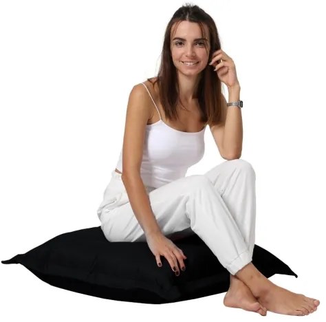 Pernă de podea 70x70 cm negru