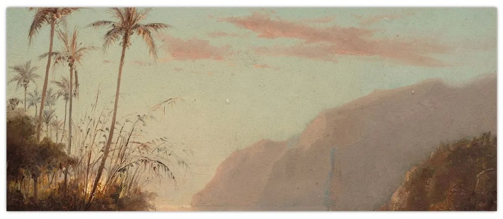 Tablou - Camille Pissarro, A creek in st. Thomas (Virgin Islands), reproducere (120x50 cm)