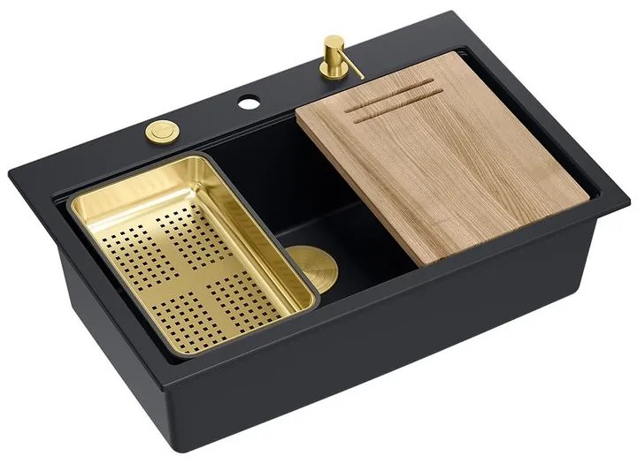 Chiuveta din granit MARC 110 WORKSTATION negru