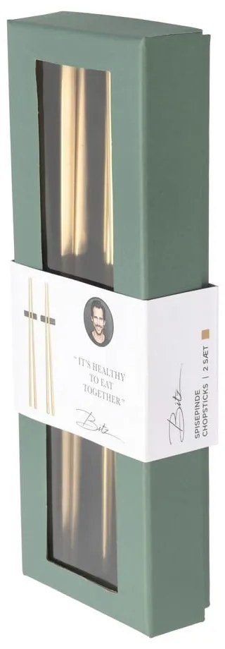 Bețișoare chinezești cu suport Bitz Brass, auriu