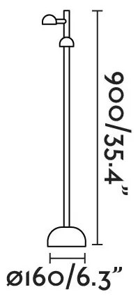 Stalp LED de iluminat exterior BROT 2L H-90cm