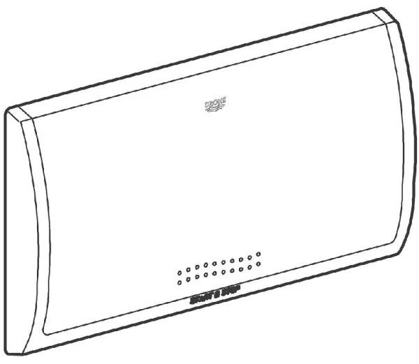 GROHE 37053SH0 - Plăcuță de acționare CLASSIC, 330 × 190 mm, albă