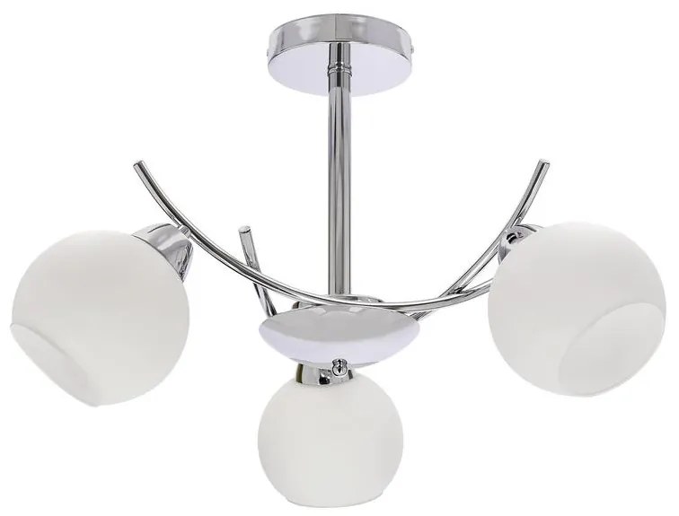 Lustră pe tijă AMOS 3xE27/40W/230V crom lucios