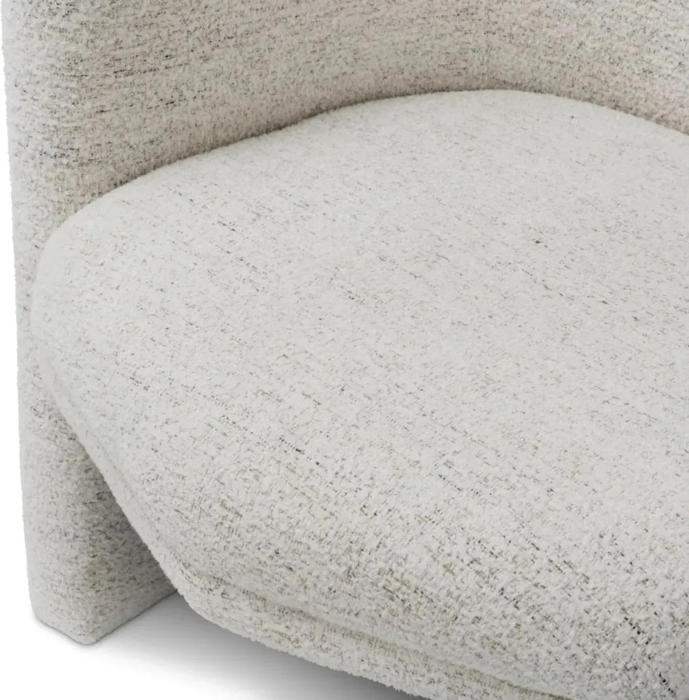 Fotoliu elegant design LUX Watertown, Seashell off white