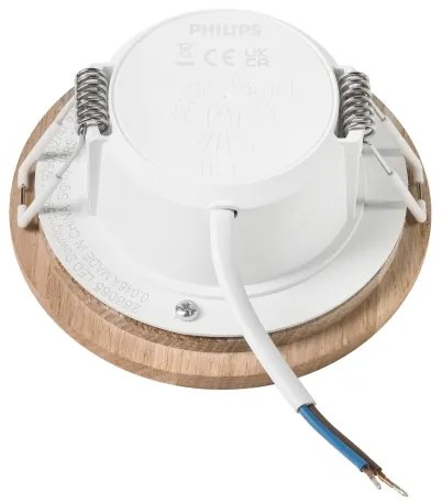 LED spot WOODY 5,5W 230V 4000K stejar Ø10 cm plafonieră