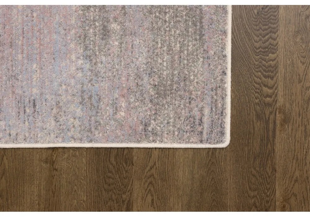 Covor roz/gri din lână 133x180 cm Calvi rose – Agnella