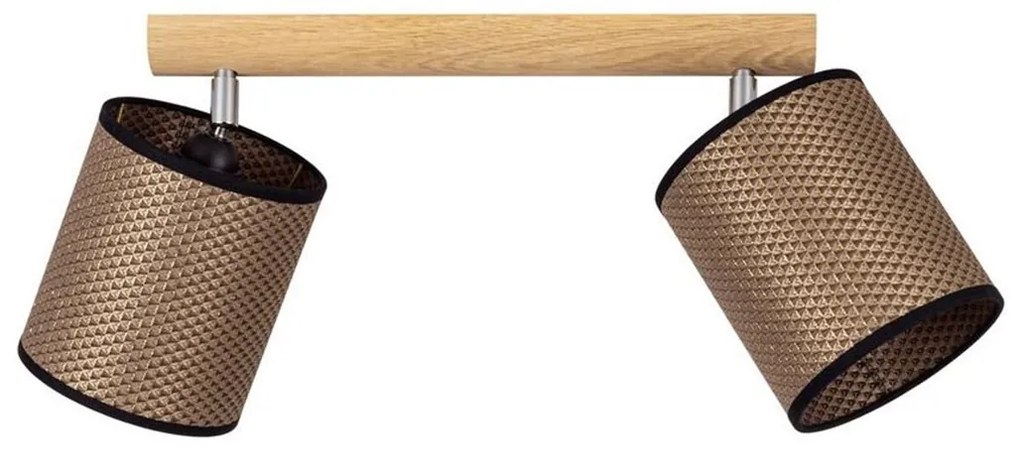 Spot-Light 2027400811553 - Lampă spot BENITA 2xE27/25W/230V stejar