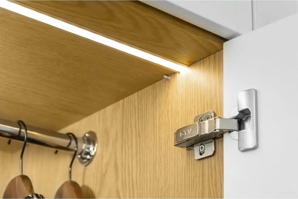 Set profil LED incastrat Glax GTV, din aluminiu, argintiu, cu guler lateral si dispersor alb mat, 2 m Aluminiu, L:2000 mm; l:22 mm; H:6.2 mm, Glax,