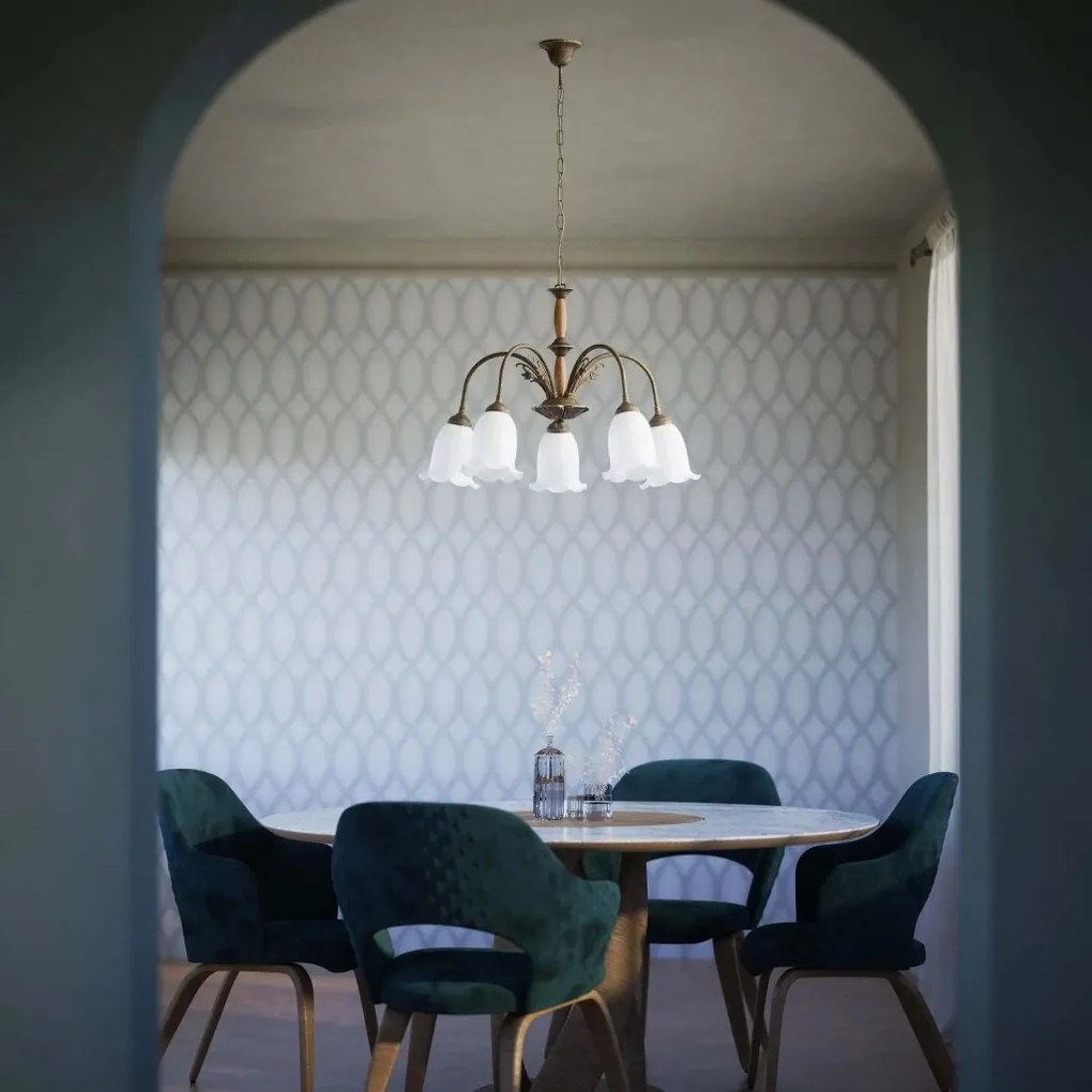 Candelabru design floral romantic Mughetto