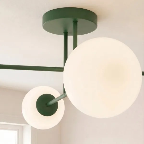 Lustră aplicată ROMA 4xE14/10W/230V verde