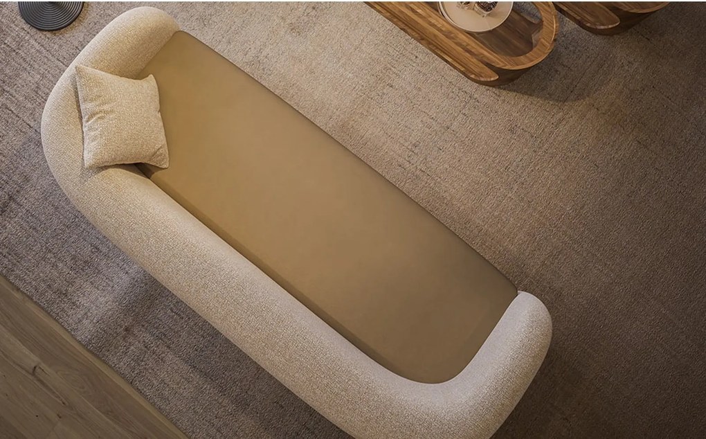 Canapea lemn masiv Carabella, 250 × 80 × 100 cm