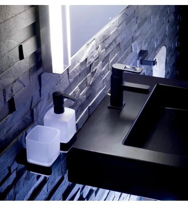 Pahar cu suport, Emco Loft, negru, 052013300