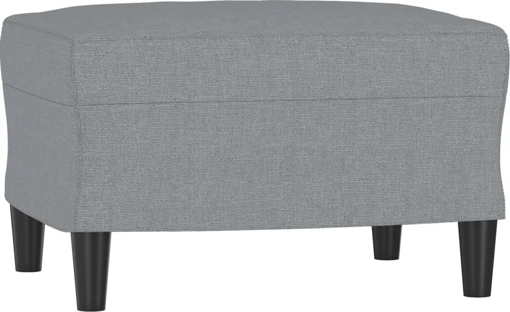 vidaXL Taburet, gri deschis, 60x50x41 cm, material textil