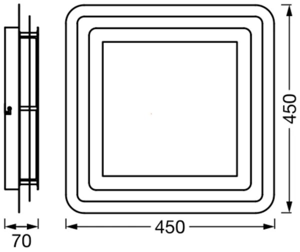 Plafonieră LED ORBIS SPIRAL LED/26W/230V Ledvance