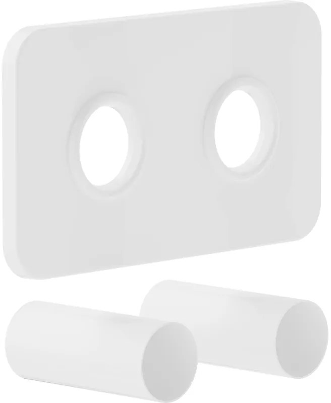 Mexen S set dublu de mască pentru radiator, alb - W910-000-20