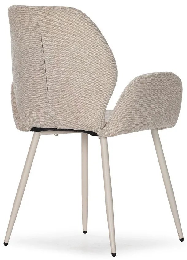 Set de scaune de sufragerie bej 2 buc. tapițat Ansu – Marckeric