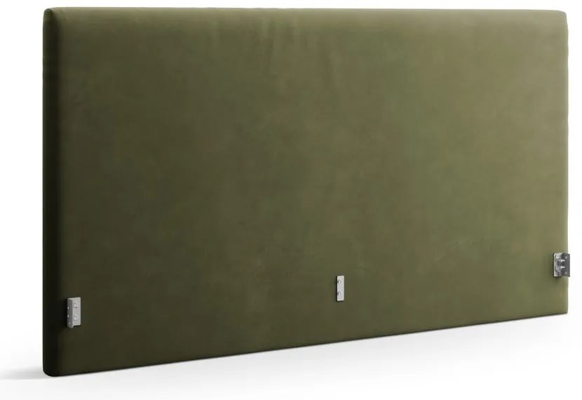 Tăblie de pat verde tapițată 210,5x100 cm Remo – Micadoni