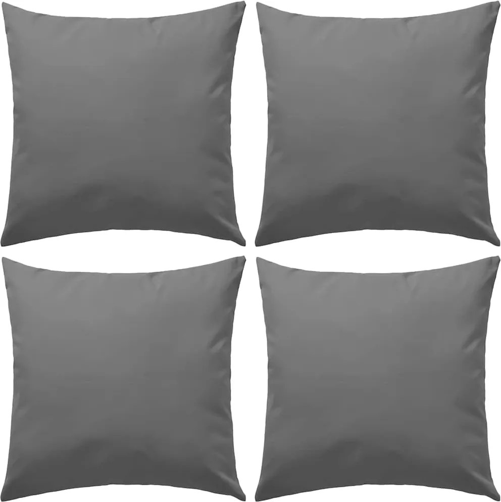 vidaXL Perne de exterior, 4 buc., gri, 45 x 45 cm