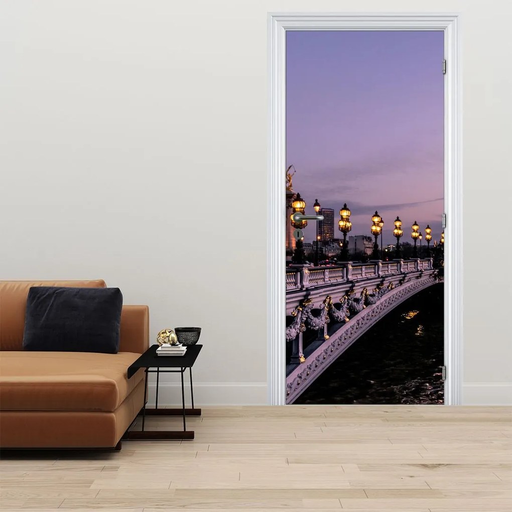 Fototapet pentru ușă - Podul Alexandru al III-lea în Paris (95x205cm)