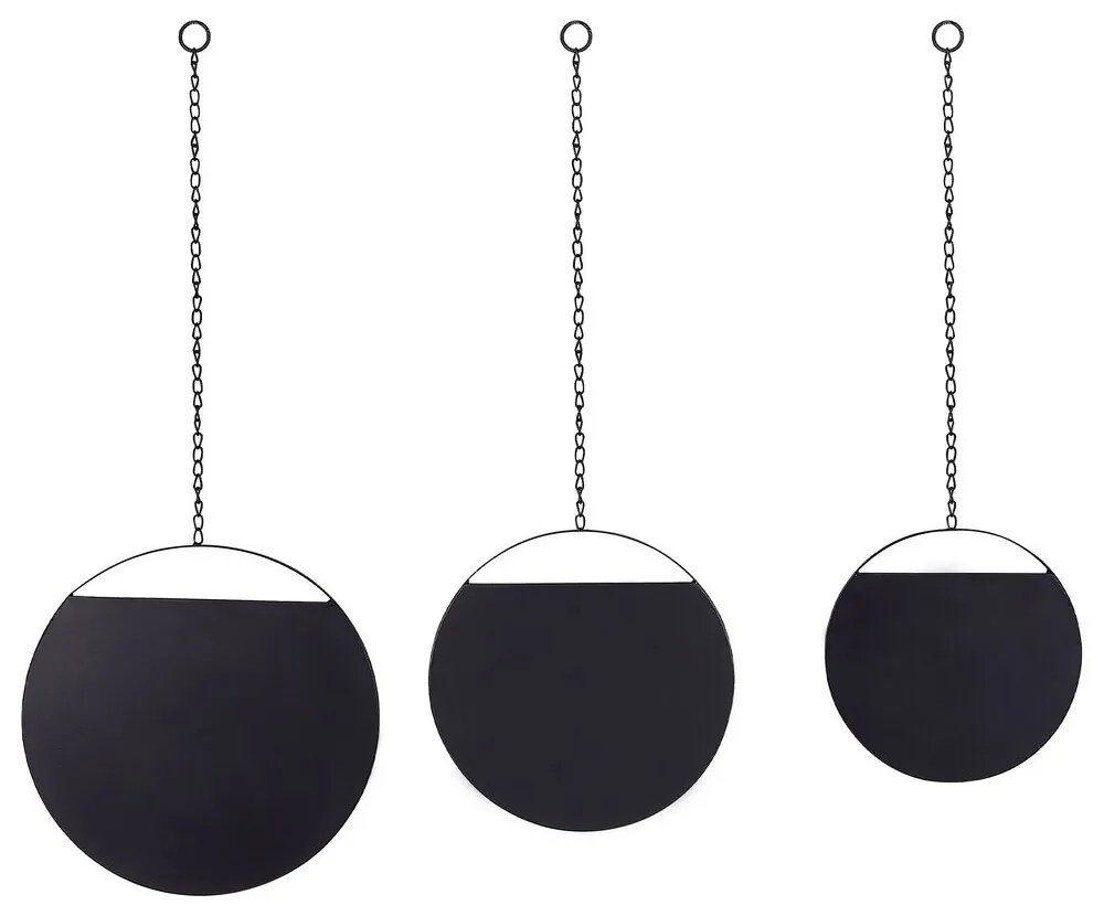 Oglindă de perete Odoza (negru). 1081756