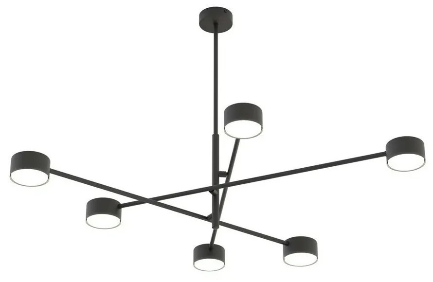 Lustra Emibig Natsu 6 BL negru mat LED GX53