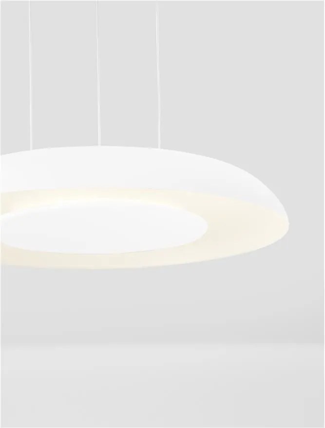 Lustra/Pendul LED design modern EPOSI alba D-40cm