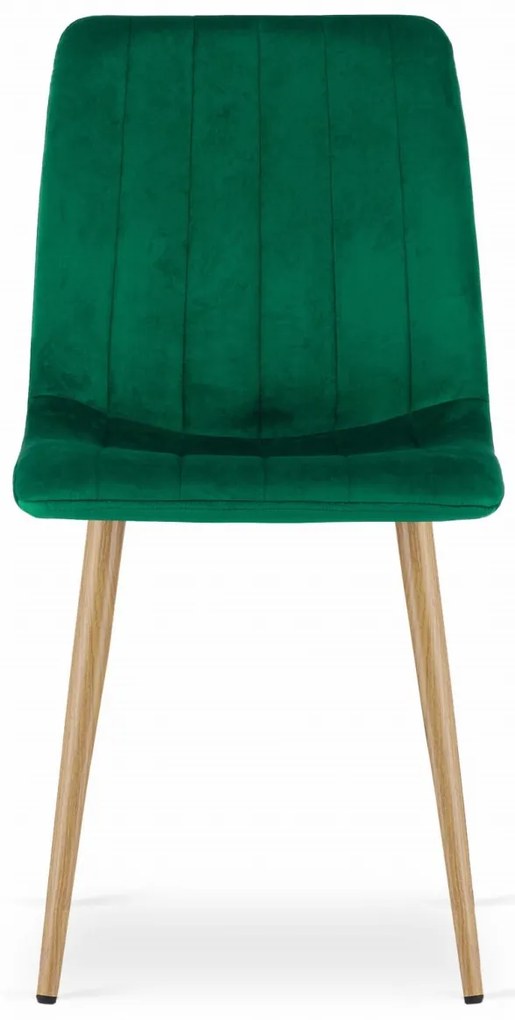Scaun LAVA din catifea verde