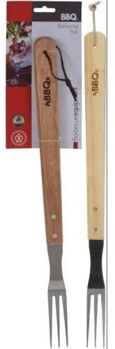 Set de 2 furculite de inox Karll 46cm lungime, maner lemn