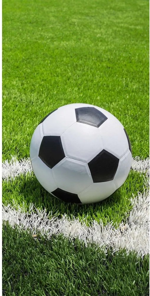 Prosop pentru copii verde din bumbac 70x140 cm Football – Jerry Fabrics