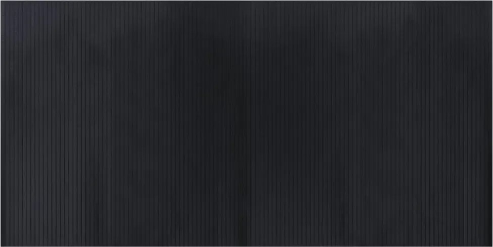 vidaXL Covor dreptunghiular, negru, 100x200 cm, bambus