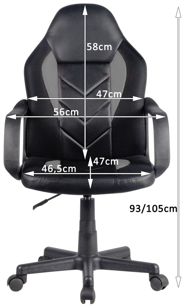 Scaun de birou/ gaming Falkner (Gri). 1069473
