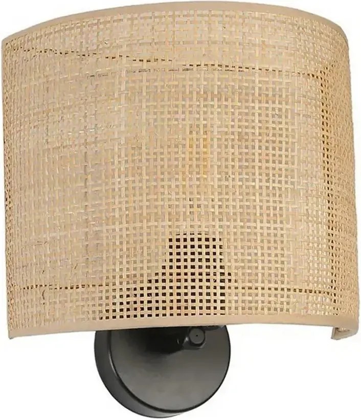Aplica 846STL4127, bej/negru, lemn/metal, 25x25x20 cm