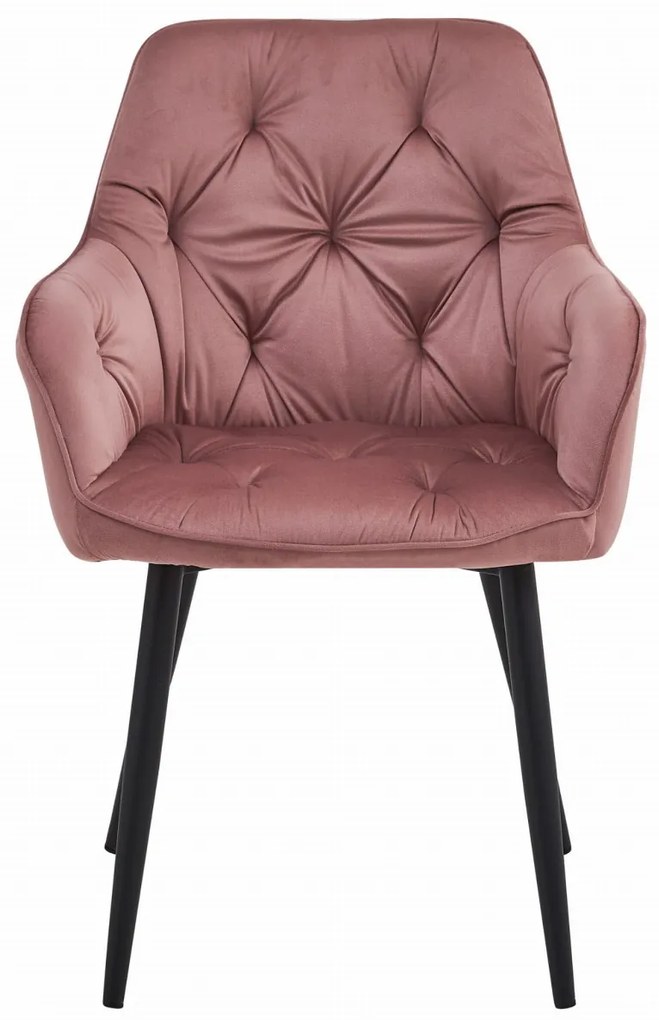 Scaun de masa JORK VELVET, roz
