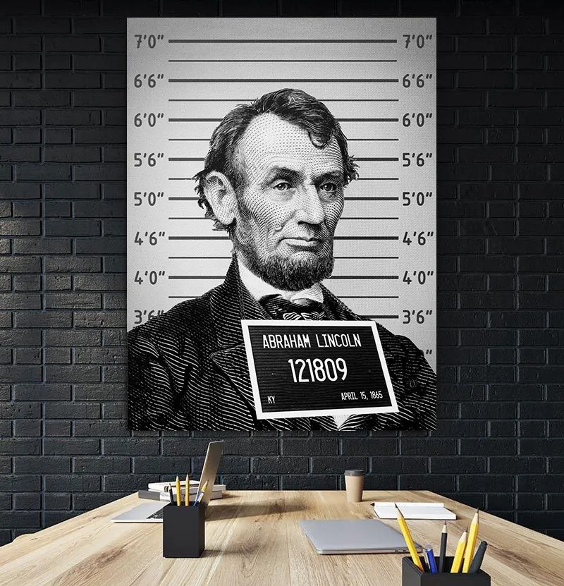 Tablou canvas Abraham Lincoln 120x80 cm