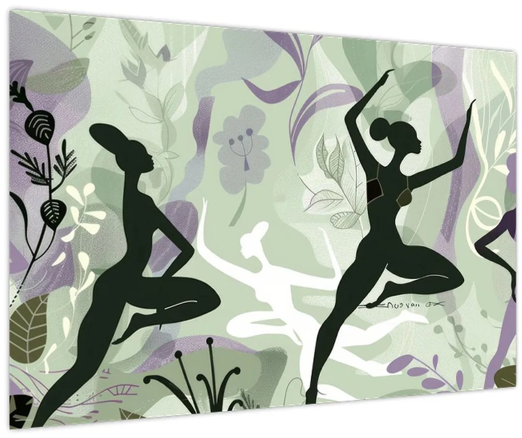 Tablou - Ilustrație de dansatori (90x60 cm)