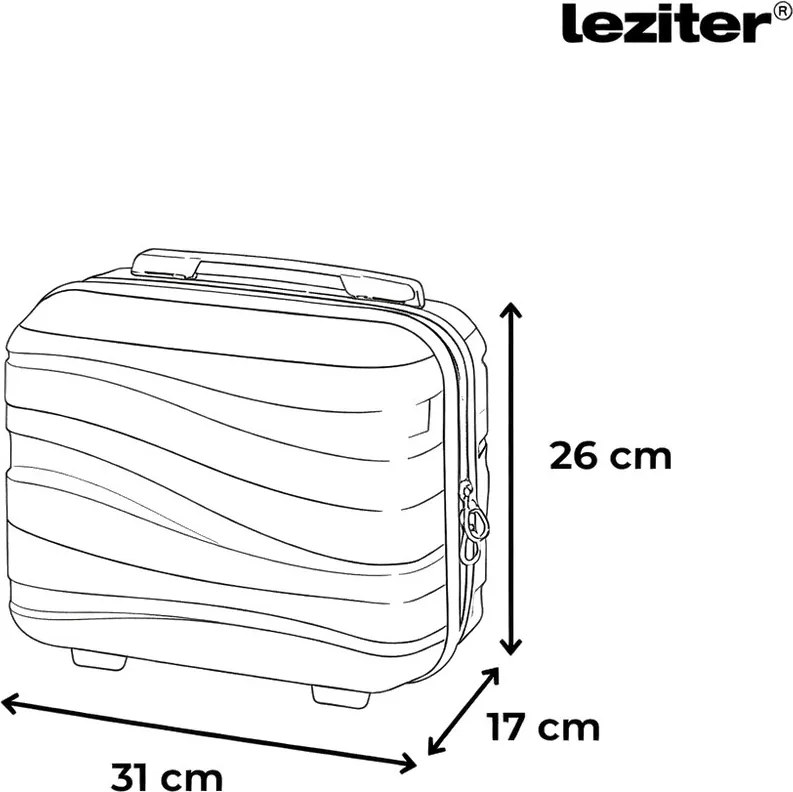 Valiză mică de mână Travelux Voyager cu acoperiș rigid 30x16x24 cm gri
