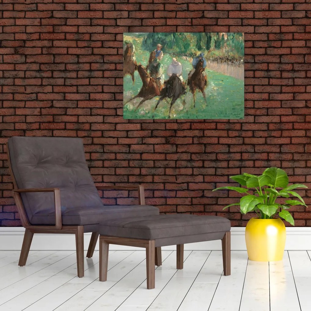 Tablou pe sticlă - Edouard Manet, At the Races, reproducere (70x50 cm)