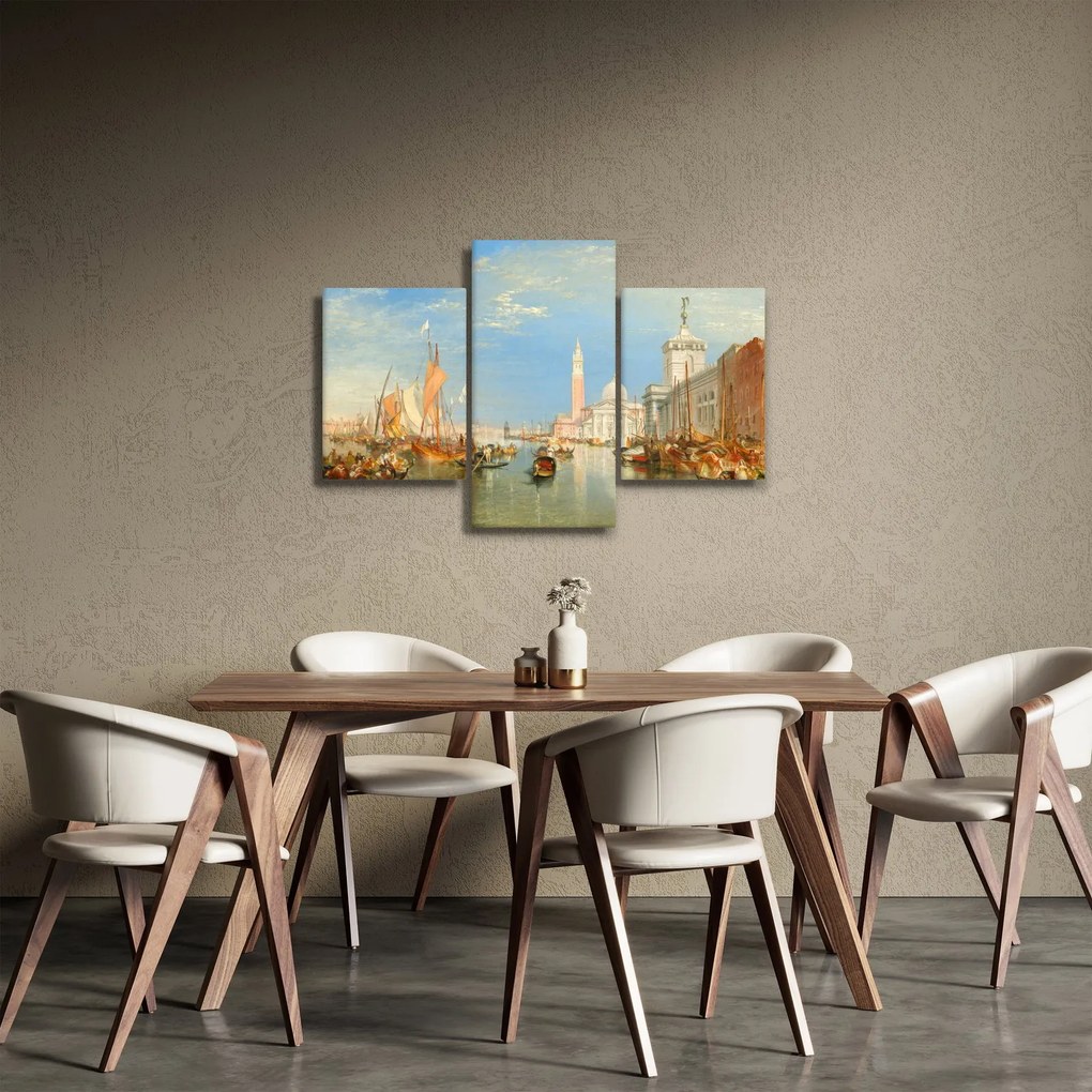 Tablou - Joseph Mallord William Turner, Venice the Dogana and San Giorgio Maggiore, reproducere (90x60 cm)