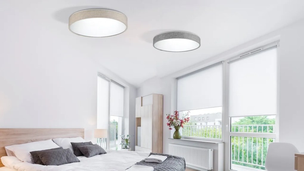 Lustra LED dimabila cu telecomanda Collodi gri