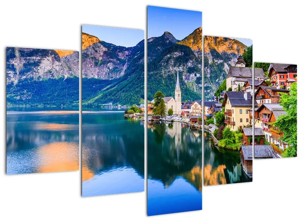 Tablou - Sat alpin (150x105 cm)