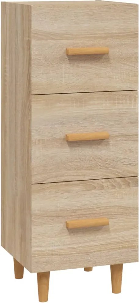 vidaXL Servantă, stejar sonoma, 34,5x34x90 cm, lemn compozit