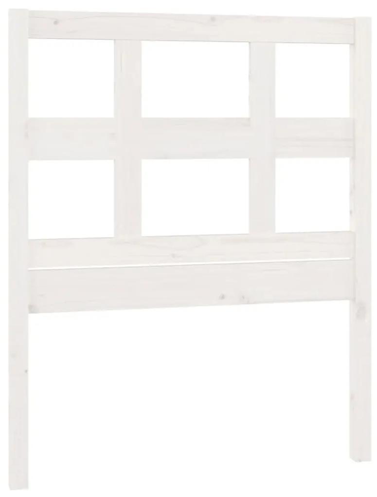 818896 vidaXL Tăblie de pat, alb, 80,5x4x100 cm, lemn masiv de pin