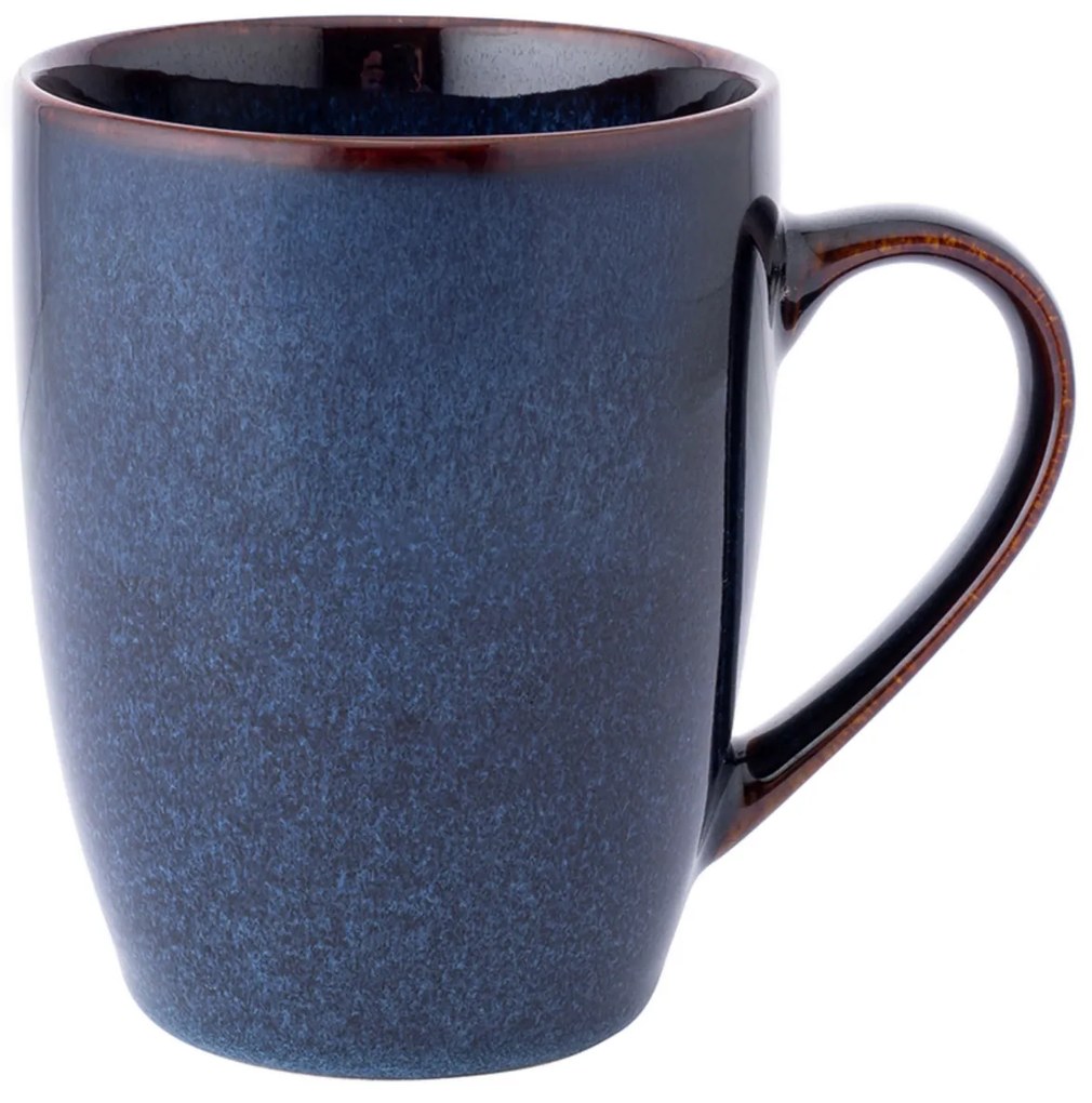 Altom Cană ceramică Reactive Navy Blue 350 ml