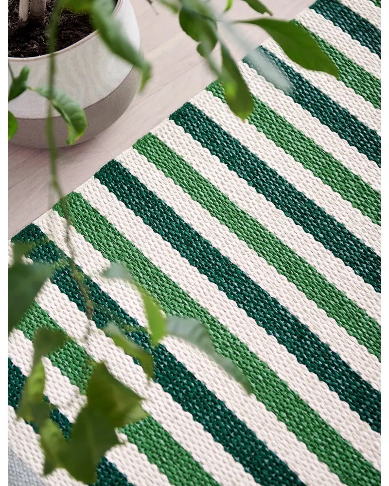 Covor tip traversă pentru interior și exterior verde 70x240 cm Teo Grass – Pappelina