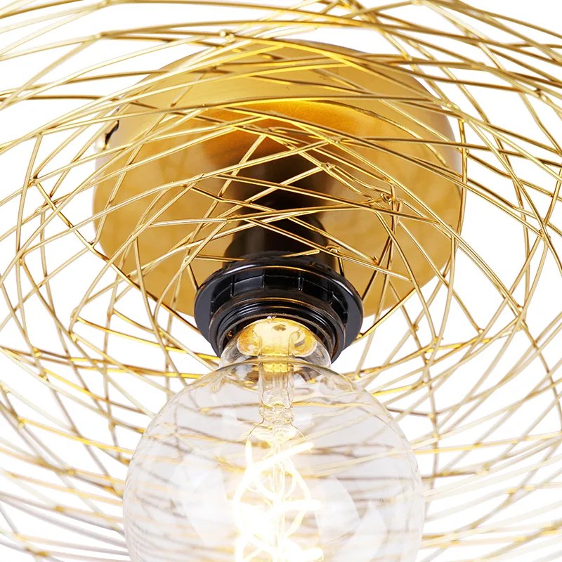 Plafonieră orientală aurie 60 cm - Glan