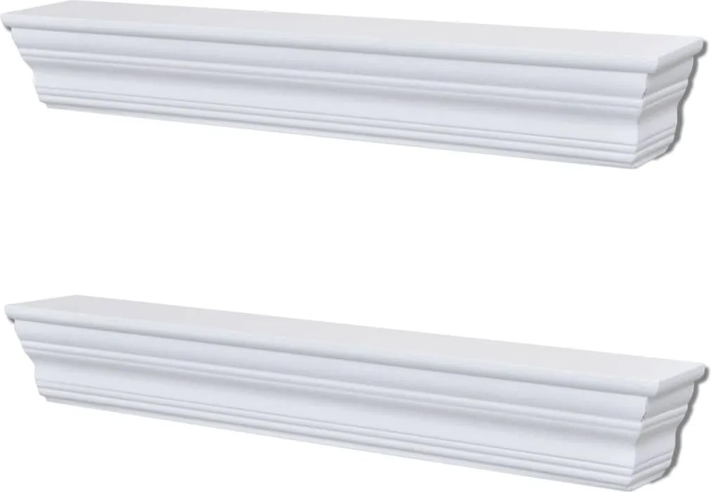 vidaXL Rafturi suspendate "Aaliyah", Albe, 2 buc.