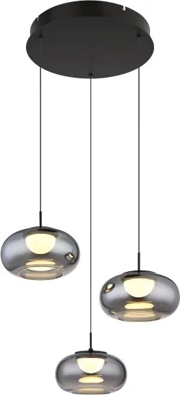 Lustră LED pe cablu Globo 15744-3H QUINTARA 3xLED/6W/230V