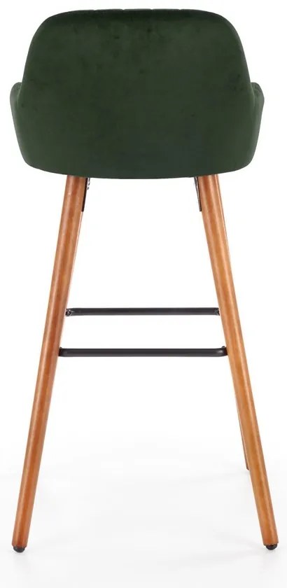 Scaun de bar Alessia, verde închis